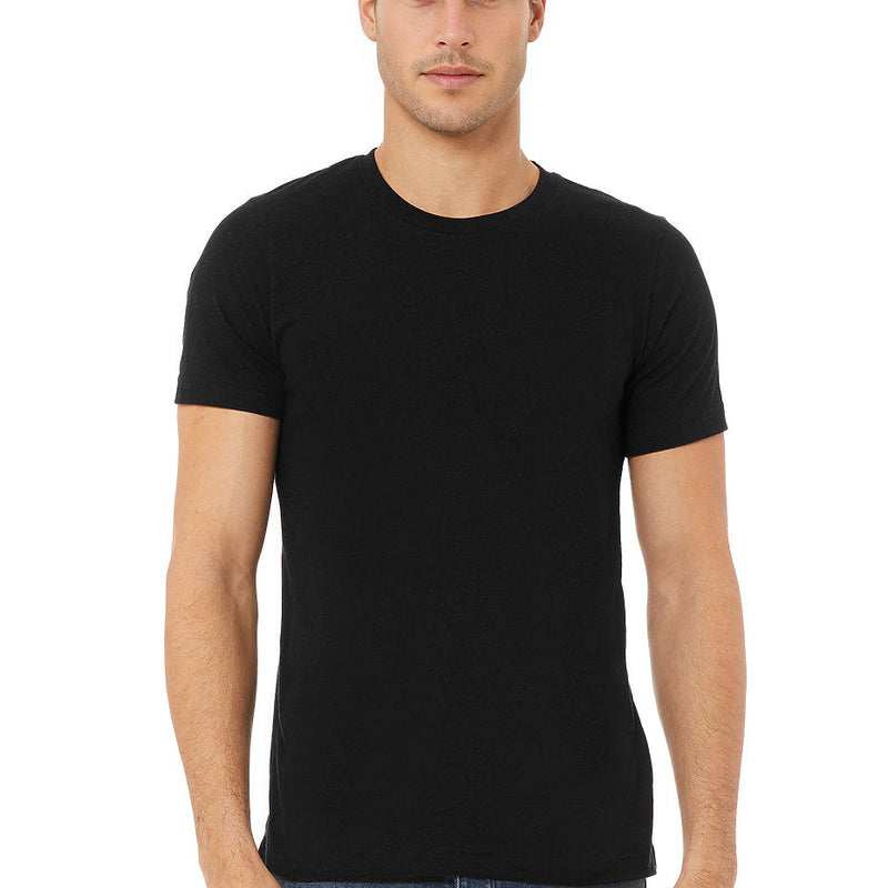 Bella Canvas 3001CVC CVC Fabric - Black Heather, Heathered, Short Sleeve, Crew Neck (1 Piece)