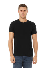 Bella Canvas 3001CVC CVC Fabric - Black Heather, Heathered, Short Sleeve, Crew Neck (1 Piece)