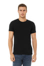 Bella Canvas 3001CVC CVC Fabric - Black Heather, Heathered, Short Sleeve, Crew Neck (1 Piece)