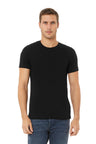 Bella Canvas 3001CVC CVC Fabric - Black Heather, Heathered, Short Sleeve, Crew Neck (1 Piece)