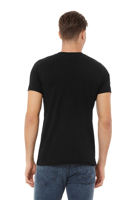 Bella Canvas 3001CVC CVC Fabric - Black Heather, Heathered, Short Sleeve, Crew Neck (1 Piece)