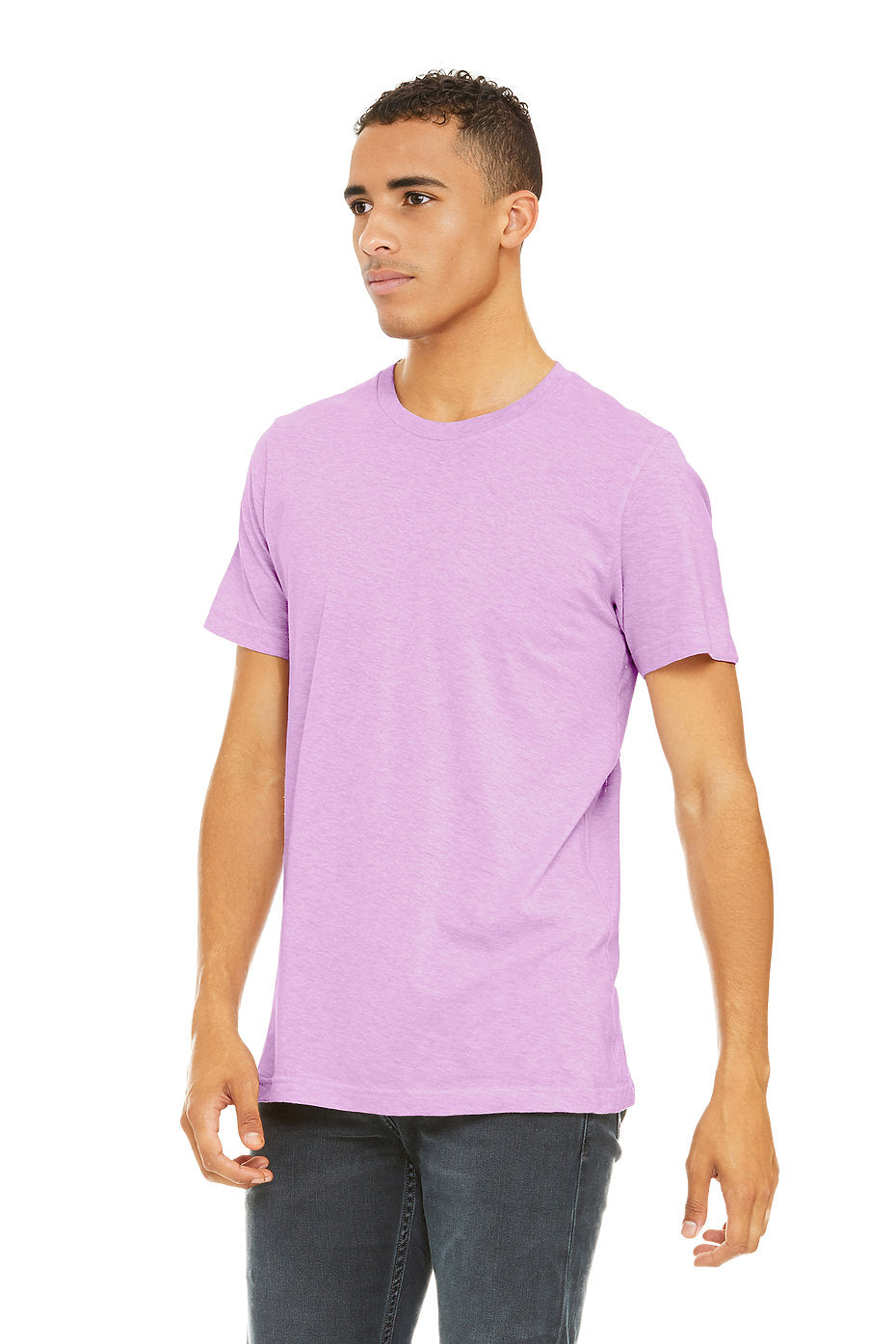 Bella Canvas 3001CVC CVC Fabric - HTR Prism Lilac, Heathered, Short Sleeve, Crew Neck (1 Unit)