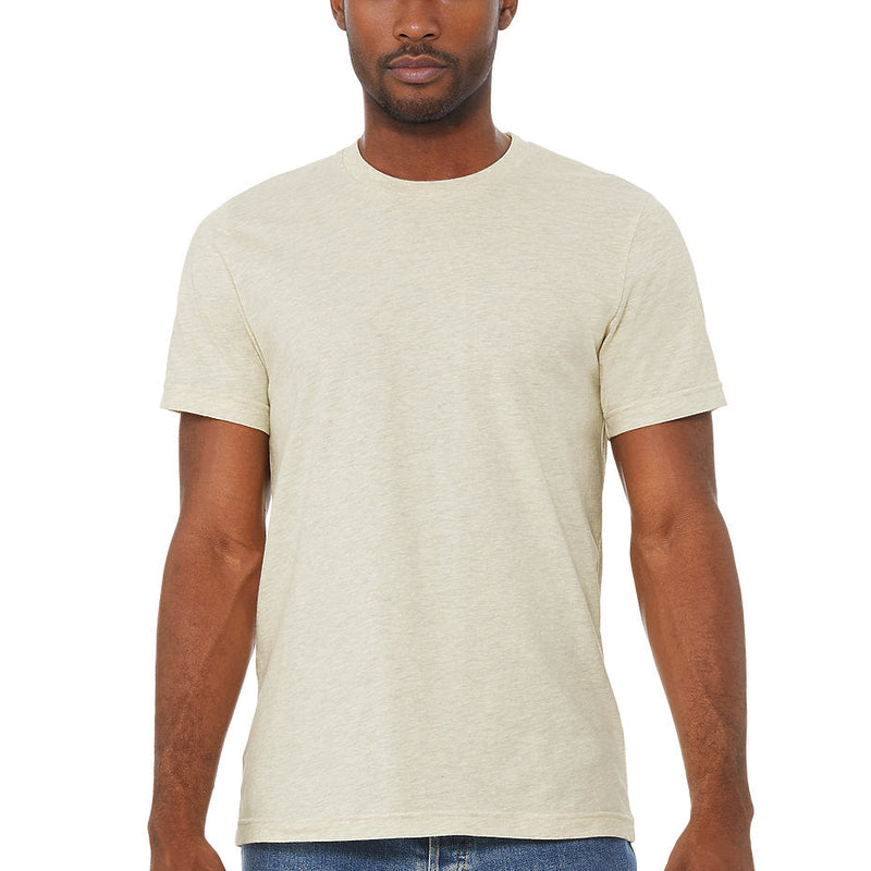 Bella Canvas 3001CVC CVC Fabric - HTR Prism Natural, Heathered, Short Sleeve, Crew Neck (1 Piece)