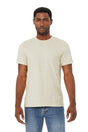Bella Canvas 3001CVC CVC Fabric - HTR Prism Natural, Heathered, Short Sleeve, Crew Neck (1 Piece)