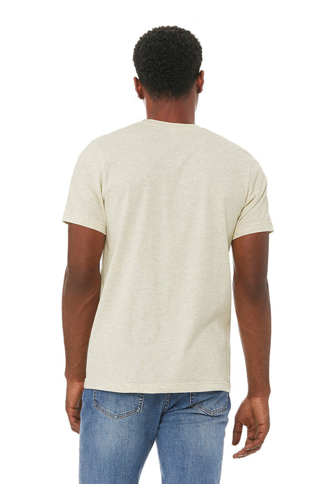Bella Canvas 3001CVC CVC Fabric - HTR Prism Natural, Heathered, Short Sleeve, Crew Neck (1 Piece)