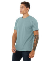 Bella Canvas 3001CVC Heather CVC Fabric - Heather Blue Lagoon, Short Sleeve Crewneck, Unisex (1 Shirt)