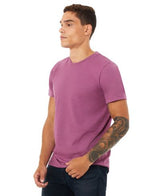 Bella Canvas 3001CVC Cotton Poly T-Shirt Fabric - Heather Magenta, Short Sleeve, Crew Neck (1 Piece)
