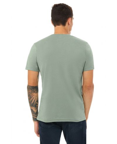 Bella Canvas 3001CVC Heather CVC Fabric - Heather Sage, Short Sleeve Crew Neck, Unisex, Retail Fit (1 Unit)