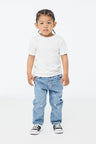 Bella Canvas 3001T Cotton Jersey Fabric - White, Toddler Short Sleeve (1 Piece)