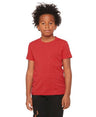 Bella Canvas 3001Y CVC Youth Heather Tee - CVC Cotton Fabric, HTR Red (1 Unit)