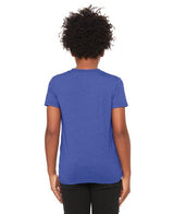 Bella Canvas 3001Y CVC Youth Heather Tee Cotton Fabric - HTR True Royal, Heather, Youth Tee (1 Unit)