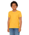 Bella Canvas 3001Y CVC Youth Heather Tee - HTR Yellow Gold, CVC Fabric (4.2 Oz, 32 Single) (1 Unit)