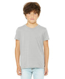 Bella Canvas 3001Y CVC Youth Heather Tee Cotton Blend Fabric - HTR Stone, Youth Tee, Heathered (1 Piece)