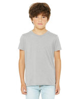 Bella Canvas 3001Y CVC Youth Heather Tee Cotton Blend Fabric - HTR Stone, Youth Tee, Heathered (1 Piece)