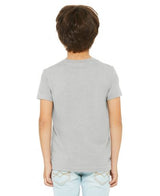Bella Canvas 3001Y CVC Youth Heather Tee Cotton Blend Fabric - HTR Stone, Youth Tee, Heathered (1 Piece)