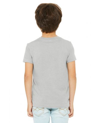 Bella Canvas 3001Y CVC Youth Heather Tee Cotton Blend Fabric - HTR Stone, Youth Tee, Heathered (1 Piece)