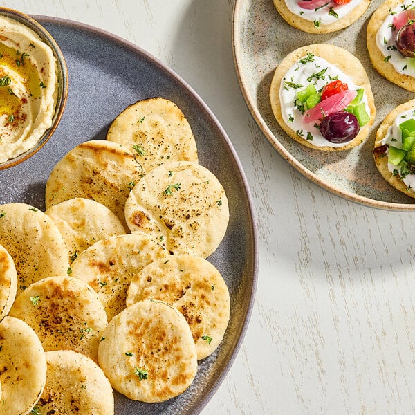 Kontos Pre-Grilled Cocktail Flatbread 2" - 648/Case