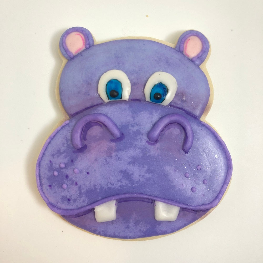 Hippo Face Cookie Cutter 3.75 in B1580