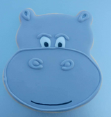 Hippo Face Cookie Cutter 3.75 in B1580