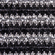 Black/Metallic Silver Boucle
