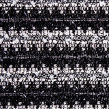 Black/Metallic Silver Boucle
