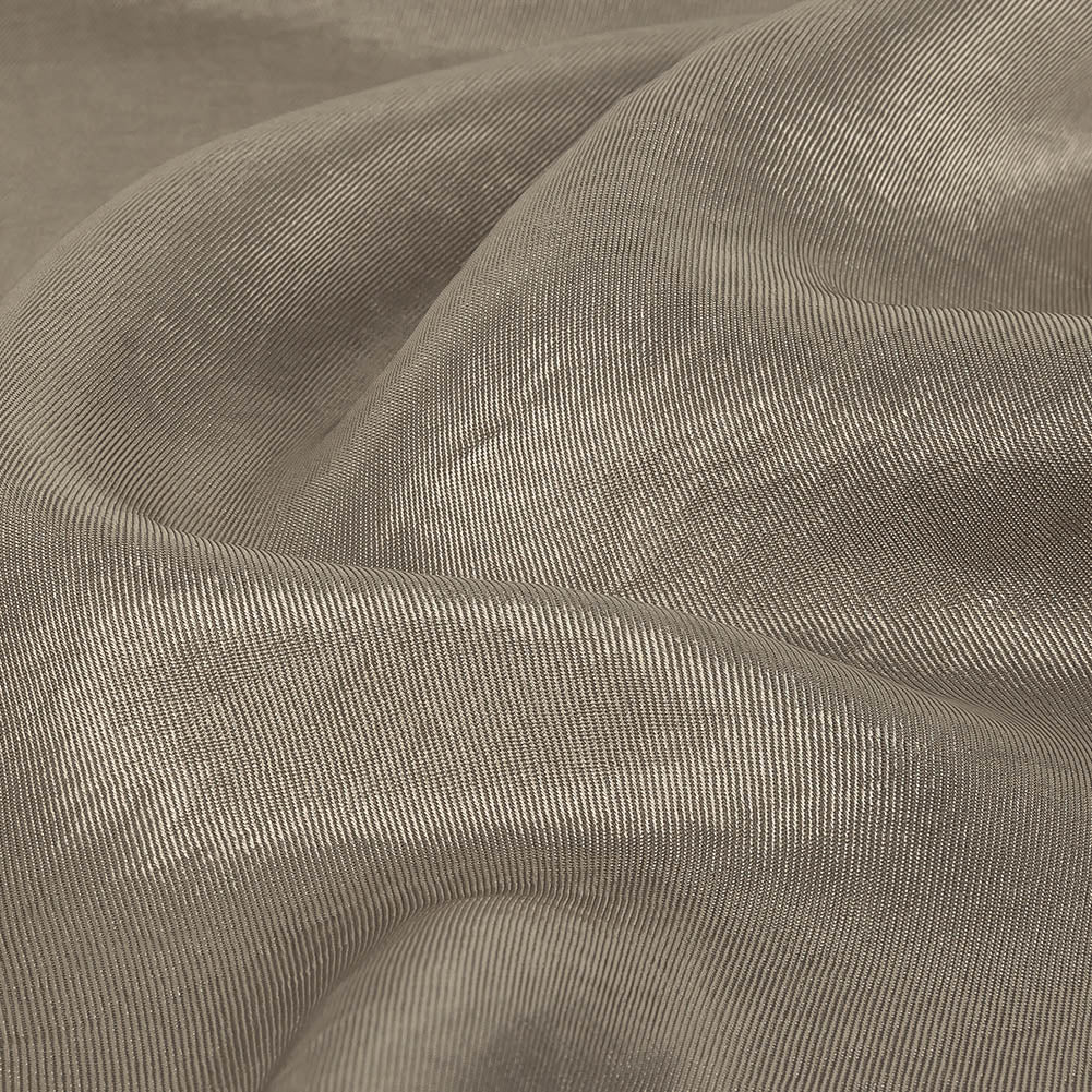 Warm Gray Luminous Cupro and Acetate Twill Lining