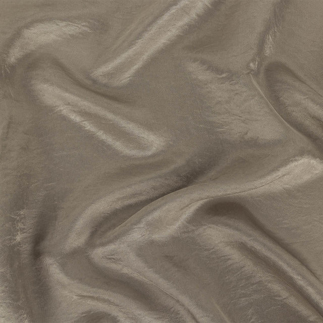 Warm Gray Luminous Cupro and Acetate Twill Lining
