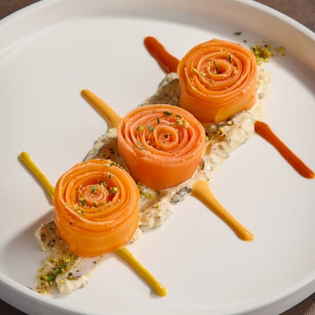 White Toque Rolled Carrot Tagliatelle 1.4 oz. - 64/Case