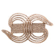 Crystal and Gold Rhinestone Ornament - 2.5" x 4.5"