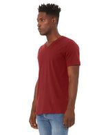 Bella Canvas 3005 Cotton T-Shirt - Cardinal V-Neck, Short Sleeve (1 Piece)