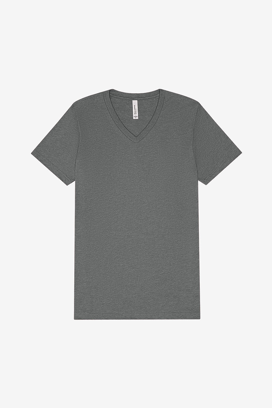 Bella Canvas 3005 CVC V-Neck Short Sleeve Cotton Poly Fabric - Graphite Heather, Short Sleeve, V-Neck (1 Piece)