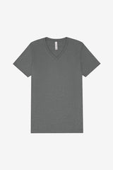 Bella Canvas 3005 CVC V-Neck Short Sleeve Cotton Poly Fabric - Graphite Heather, Short Sleeve, V-Neck (1 Piece)
