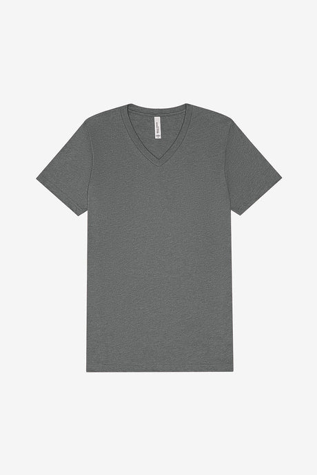 Bella Canvas 3005 CVC V-Neck Short Sleeve Cotton Poly Fabric - Graphite Heather, Short Sleeve, V-Neck (1 Piece)