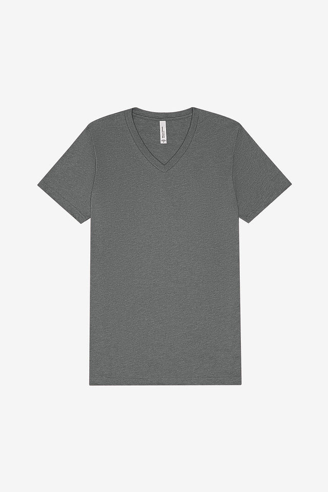 Bella Canvas 3005 CVC V-Neck Short Sleeve Cotton Poly Fabric - Graphite Heather, Short Sleeve, V-Neck (1 Piece)
