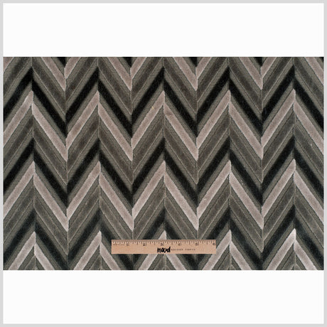 Gray Geometric Velvet