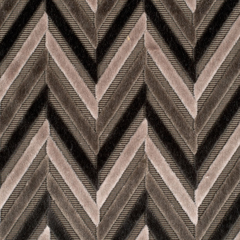 Gray Geometric Velvet
