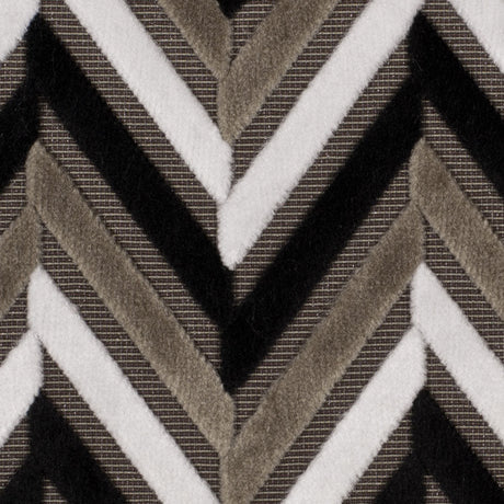 Black Geometric Velvet
