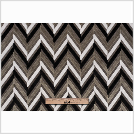 Black Geometric Velvet
