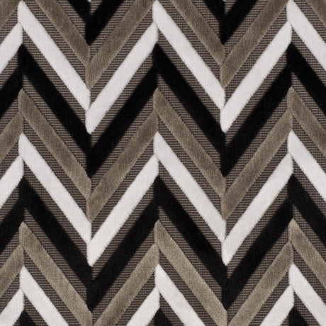 Black Geometric Velvet