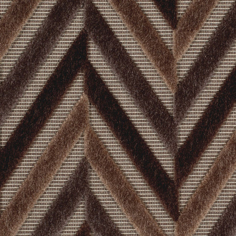 Brown Geometric Velvet