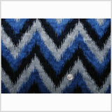 Blue Ikat Velvet