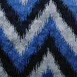 Blue Ikat Velvet