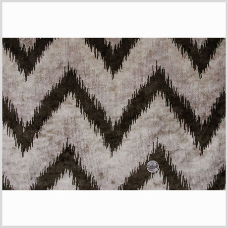 Gray Ikat Velvet