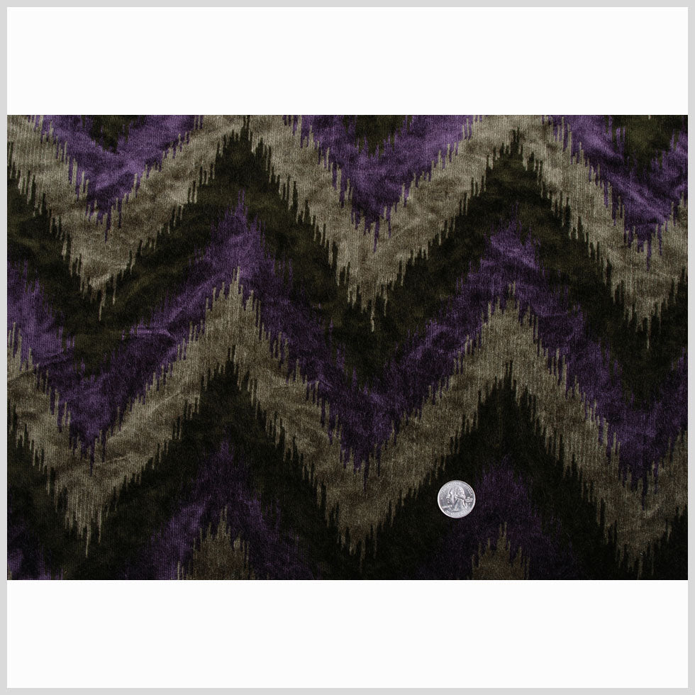 Purple Ikat Velvet