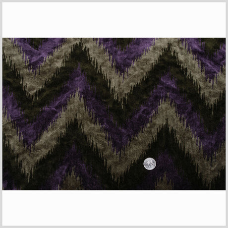 Purple Ikat Velvet