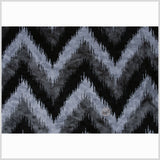 Black Ikat Velvet