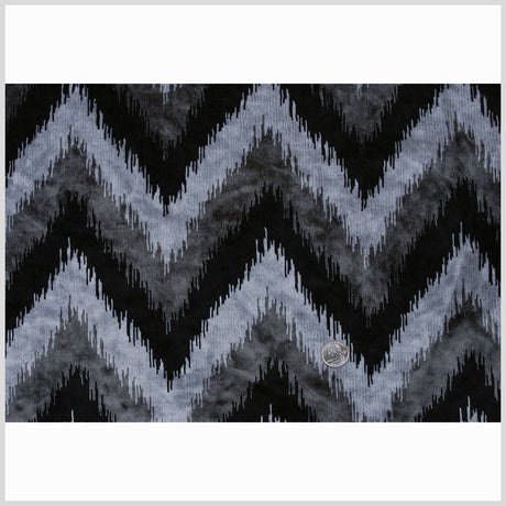 Black Ikat Velvet
