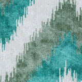Teal Ikat Velvet