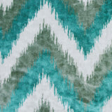 Teal Ikat Velvet