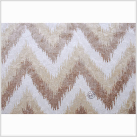 Beige Ikat Velvet